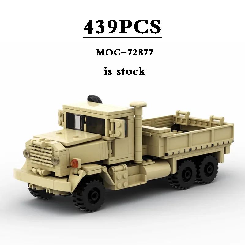 Small Truck & Army Truck Model MOC-72877 Army Series Building Block Toys 439PCS DIY Birthday Gift Kids DIY Toys Christmas Gifts
Small Truck & Army Truck Model MOC-72877 Army Series Building Block Toys 439PCS DIY Birthday Gift Kids DIY Toys Christmas Gifts