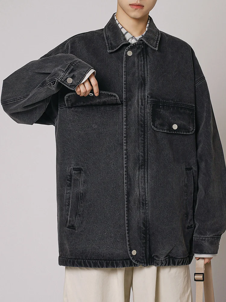 Denim Men's Casual Jacket 2022 Spring Autumn New Versatile Turn-down Collar Loose Pocket Decorationlong Sleeve 2A1922
Denim Men's Casual Jacket 2022 Spring Autumn New Versatile Turn-down Collar Loose Pocket Decorationlong Sleeve 2A1922