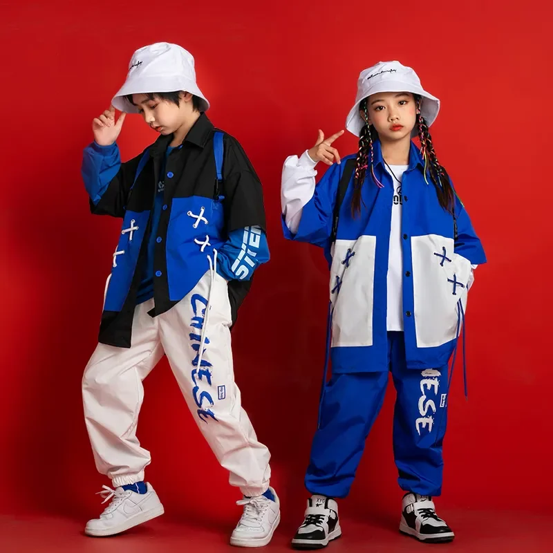 Streetwear Pants For Girl Boy Jazz Dance Costume Concert Clothes Kids Teenage Kpop Hip Hop Clothing Strape Shirt Jacket Loose
Streetwear Pants For Girl Boy Jazz Dance Costume Concert Clothes Kids Teenage Kpop Hip Hop Clothing Strape Shirt Jacket Loose