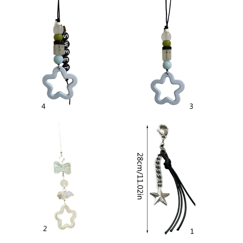 Five-pointed Star Bead Pendant Phone Strap Lanyard Pocket Keychain Strap Backpack Charm Car Keys Decoration Chain Dropship
Five-pointed Star Bead Pendant Phone Strap Lanyard Pocket Keychain Strap Backpack Charm Car Keys Decoration Chain Dropship