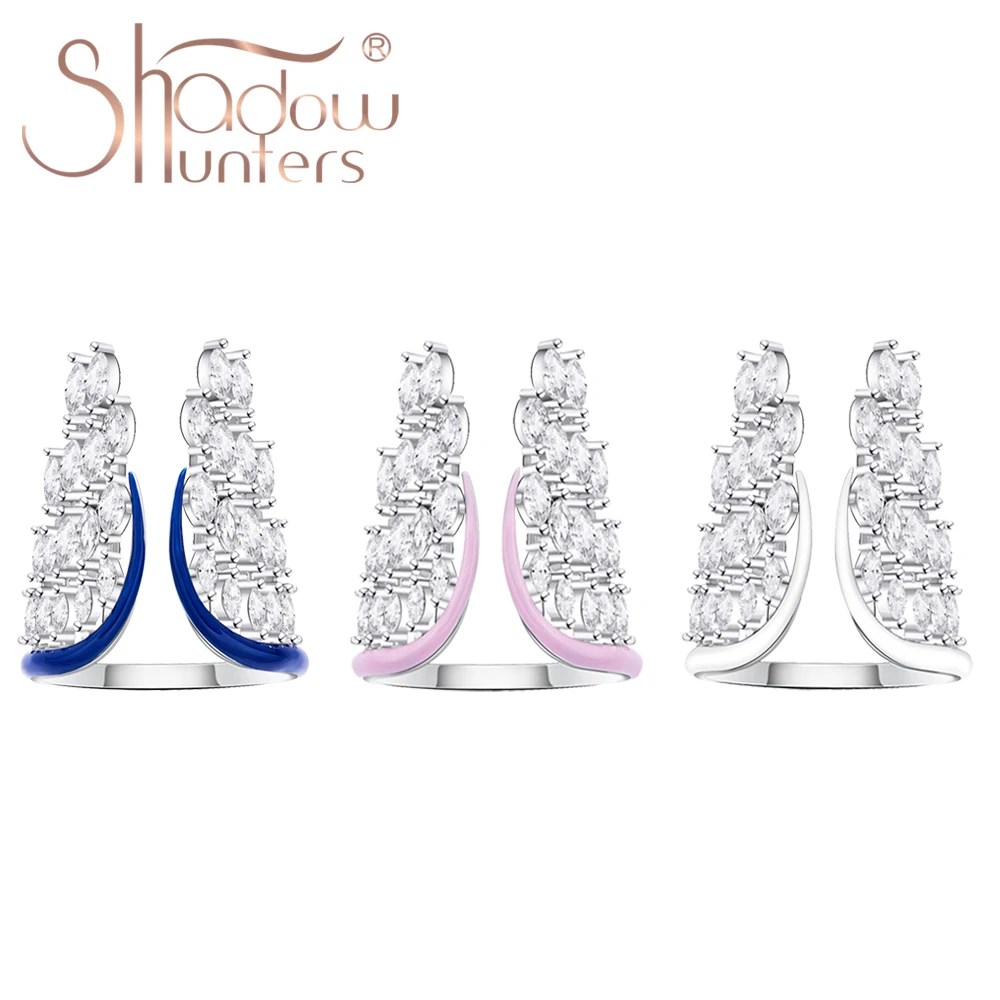 SHADOWHUNTERS Solid 925 Sterling Silver Angel's Wings Ring With Clear Zircon Open-end Rings Women Luxury Jewelry Gift For Mother
SHADOWHUNTERS Solid 925 Sterling Silver Angel's Wings Ring With Clear Zircon Open-end Rings Women Luxury Jewelry Gift For Mother