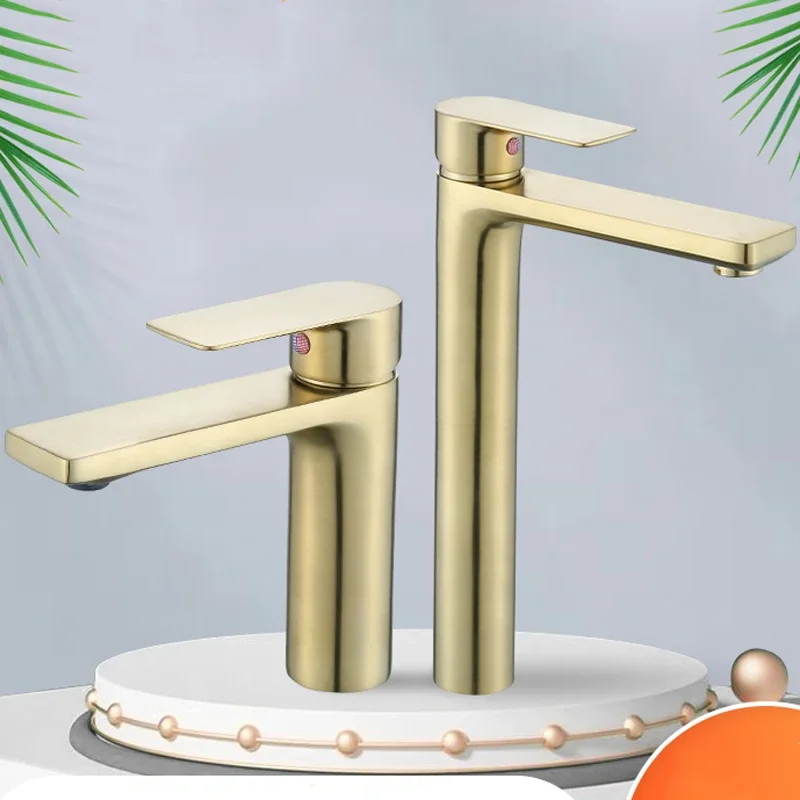 Modern Basin Faucet Brass Brushed Gold Deck Mounted Bathroom Basin Sink Tap Hot and Cold Mixer Water Faucets
Modern Basin Faucet Brass Brushed Gold Deck Mounted Bathroom Basin Sink Tap Hot and Cold Mixer Water Faucets