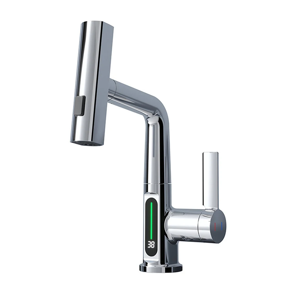 

Kitchen Tap Faucet For Laundry Faucets Kitchen Faucets Liftable Modern RV Faucets 3 In 1 360° Rotatable