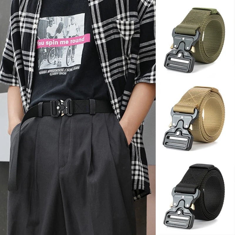 New Men Military Army Belt Outdoor Tactical Belts For Men Women Adjustable Outdoor Military Training Belt Durable Nylon Belts
New Men Military Army Belt Outdoor Tactical Belts For Men Women Adjustable Outdoor Military Training Belt Durable Nylon Belts