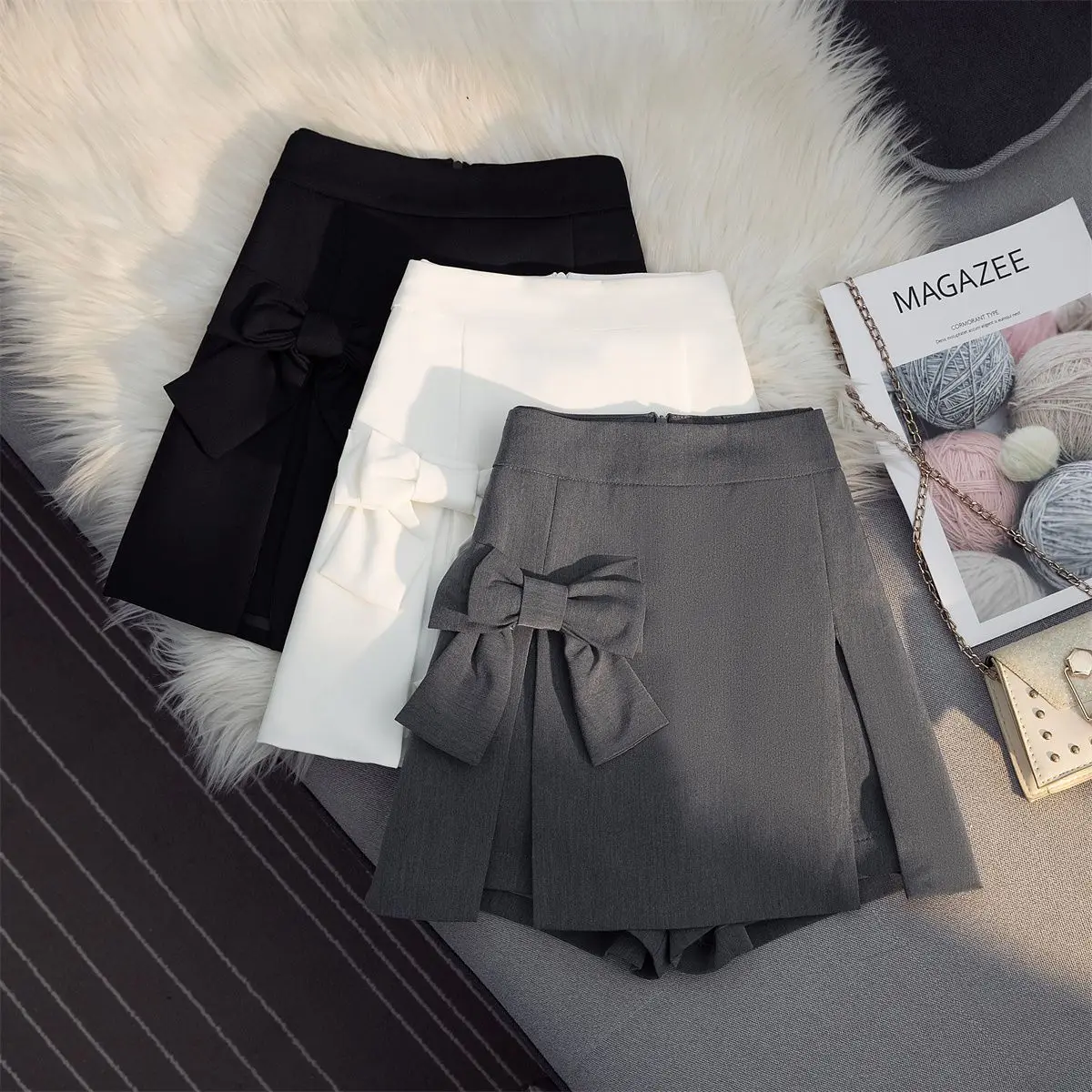 2023 Summer Women Skirt Korean Chic Bow Mini Skirts Spring Casual Fashion High Waist A Line Pleated Bottoms Outwear Solid Trend
2023 Summer Women Skirt Korean Chic Bow Mini Skirts Spring Casual Fashion High Waist A Line Pleated Bottoms Outwear Solid Trend