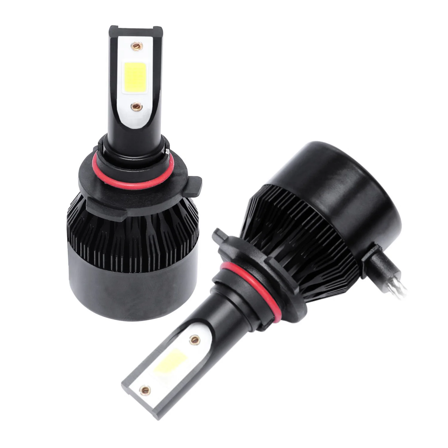 

C6 лампа для автомобильных фар Светодиодная лампа 9005/Hb3 Светодиодные лампы для фар, 2 шт. 6500K холодный белый светодиод для фар головного света, противотуманные лампы для замены Cob