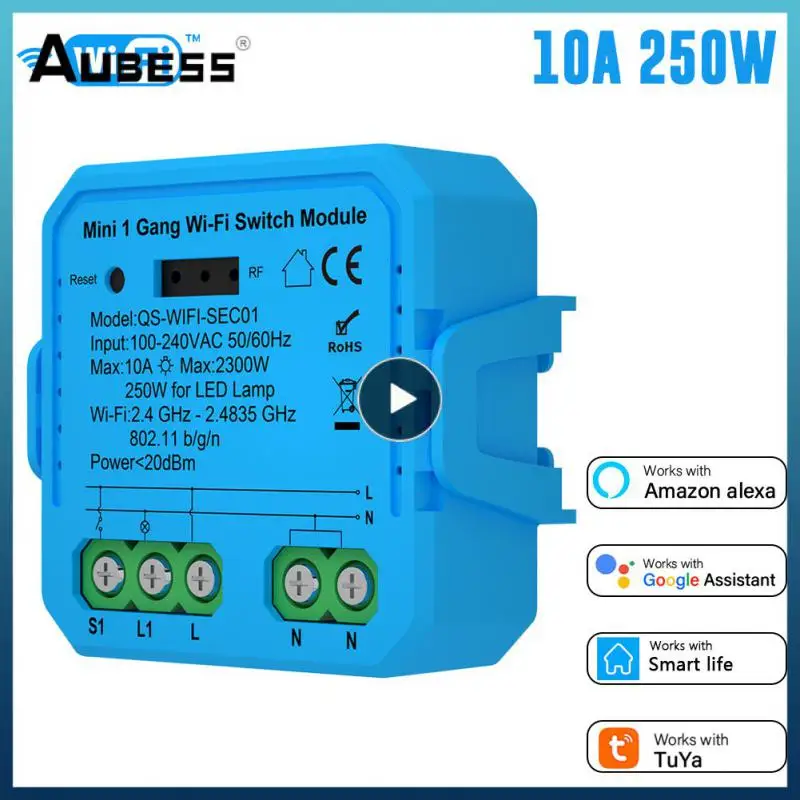 Tuya ZigBee/Wifi Push Button Switch Module1/2 Gang Switch Control Module APP Remotely Control Compatible Alexa Home Voice
Tuya ZigBee/Wifi Push Button Switch Module1/2 Gang Switch Control Module APP Remotely Control Compatible Alexa Home Voice