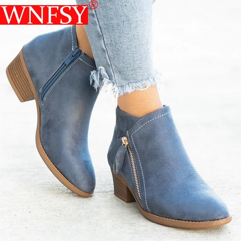 Wnfsy Women Boots Winter Ankle Round Zipper Heels Leopard Boots Platform Fashion Anti-slip Solid Color Ladies Large Size Boots
Wnfsy Women Boots Winter Ankle Round Zipper Heels Leopard Boots Platform Fashion Anti-slip Solid Color Ladies Large Size Boots