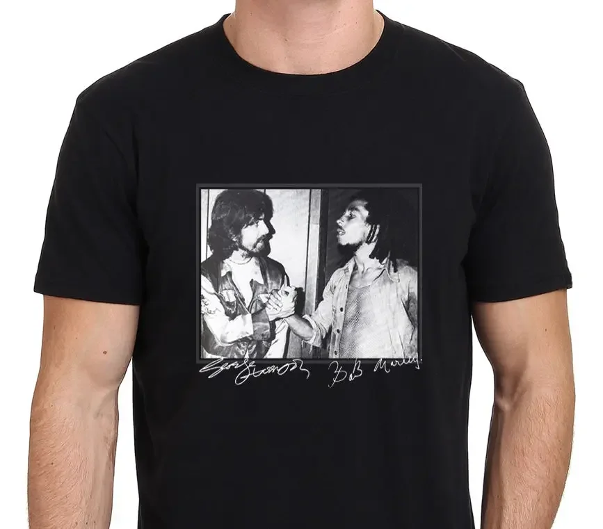 George Harrison And Bob Marley Rare Footage Men'S T-Shirt Size S-To-3Xl T Shirt O-Neck Fashion Casual High Quality Print T Shirt
George Harrison And Bob Marley Rare Footage Men'S T-Shirt Size S-To-3Xl T Shirt O-Neck Fashion Casual High Quality Print T Shirt