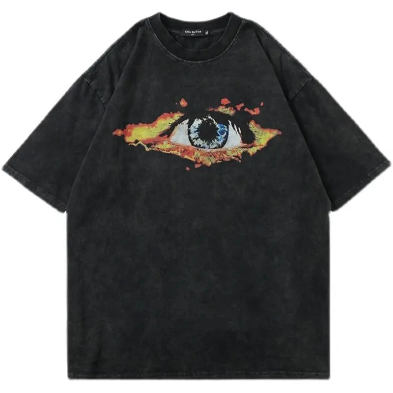 Summer New American retro street print graphic T shirt fashion y2k hip hop men niche goth loose simple oversized T shirt top
Summer New American retro street print graphic T shirt fashion y2k hip hop men niche goth loose simple oversized T shirt top
