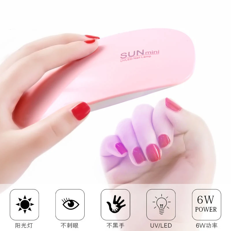 6W Mini Nail Dryer Lamp Portable 6 LED UV Manicure Machine Nail Gel Polish Home Use For Drying Nails Polish Varnish With USB
6W Mini Nail Dryer Lamp Portable 6 LED UV Manicure Machine Nail Gel Polish Home Use For Drying Nails Polish Varnish With USB