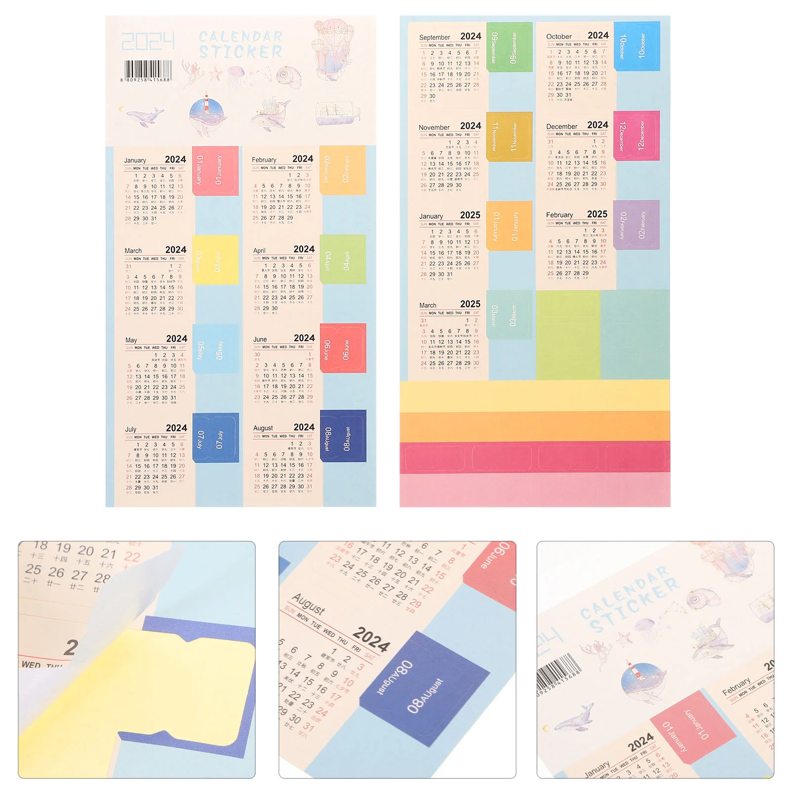 10 Sets 2024 Full Year Calendar Index Label Sticker 4pcs/set School Supplies Tabs Notebook Office Planner Stickers DIY
10 Sets 2024 Full Year Calendar Index Label Sticker 4pcs/set School Supplies Tabs Notebook Office Planner Stickers DIY