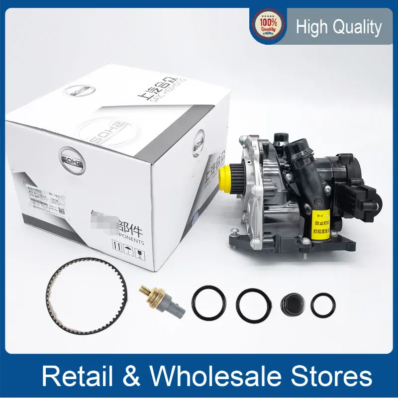 EA888 three Electronic Water Pump Thermostat Housing Assembly For Audi A4 A6 Q5 Q7 TT VW Tiguan Golf MK7 1.8/2.0TFSI 06K121011B
EA888 three Electronic Water Pump Thermostat Housing Assembly For Audi A4 A6 Q5 Q7 TT VW Tiguan Golf MK7 1.8/2.0TFSI 06K121011B