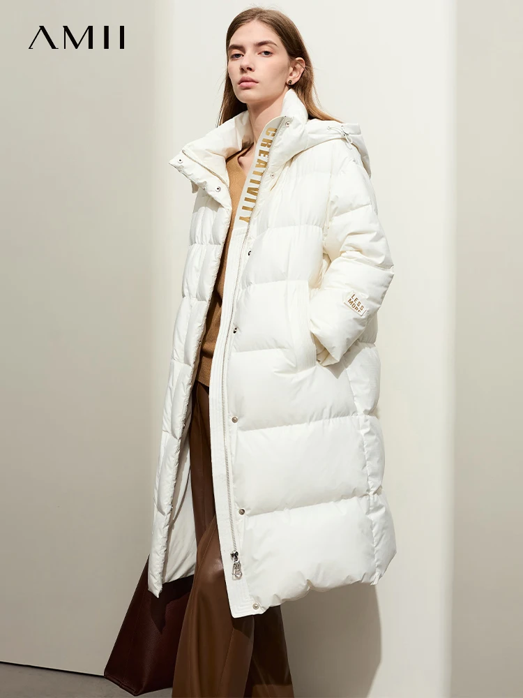 AMII Women's Hooded Duck Long Down Jacket 2023 Winter Casual Letter Print Down Coats Warm Loose Zipper Outerwear Female 12344190
AMII Women's Hooded Duck Long Down Jacket 2023 Winter Casual Letter Print Down Coats Warm Loose Zipper Outerwear Female 12344190