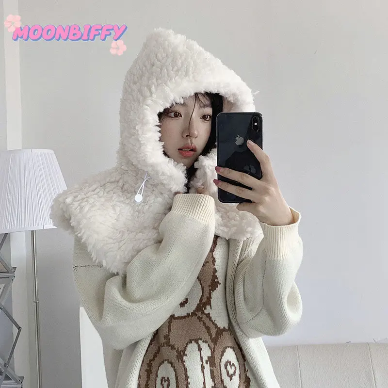 Winter Warm Cold-proof Lamb Wool Thicken Hat Kawaii Fashion Shawl Cute Windproof Cap Neck Ear Protector Hats Christmas Gift
Winter Warm Cold-proof Lamb Wool Thicken Hat Kawaii Fashion Shawl Cute Windproof Cap Neck Ear Protector Hats Christmas Gift
