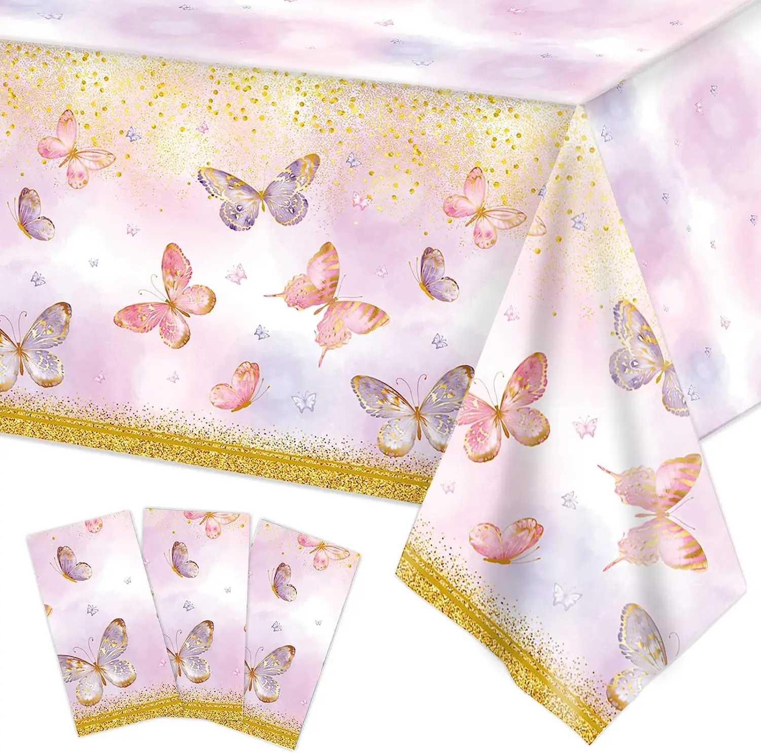 Butterfly Disposable Tablecloth Plastic Table Cover for Kid’s Birthday Party, 1 PCS, 54”x 108”
Butterfly Disposable Tablecloth Plastic Table Cover for Kid’s Birthday Party, 1 PCS, 54”x 108”