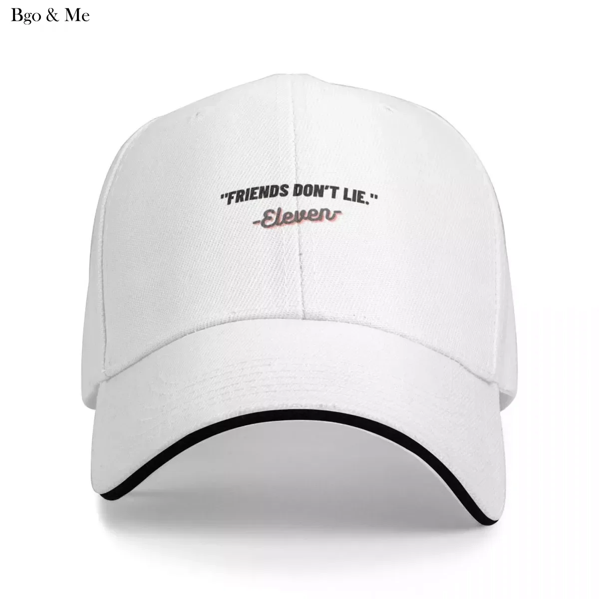 

2023 New Eleven Quote:“Friends Don’t Lie.”Cap Baseball Cap Sun Cap Gentleman Hat Caps For Women Men's