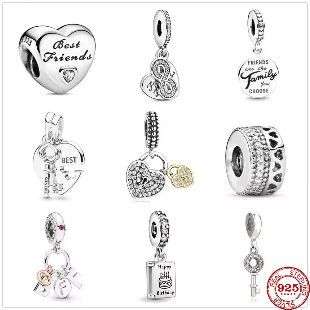 Best Friends Heart & Key Pandora Birthday Card Friend Are Family Dangle Charm fit Pandora charms silver 925 original bracelets 
Best Friends Heart & Key Pandora Birthday Card Friend Are Family Dangle Charm fit Pandora charms silver 925 original bracelets