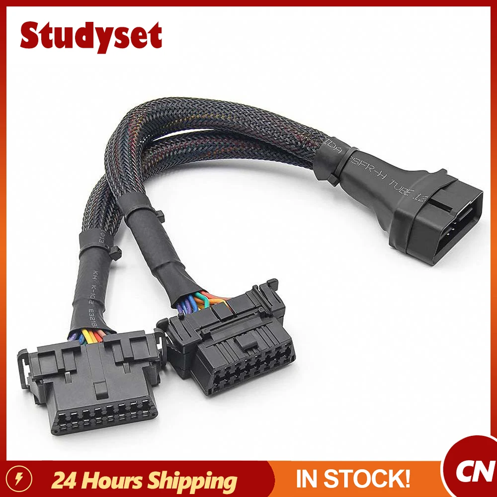1 To 2 Car Obd Wire Harness 16pins Dual Specifications Female Flat Extension Cable Obd2 Conversion Cable Car Accessories Drop
1 To 2 Car Obd Wire Harness 16pins Dual Specifications Female Flat Extension Cable Obd2 Conversion Cable Car Accessories Drop