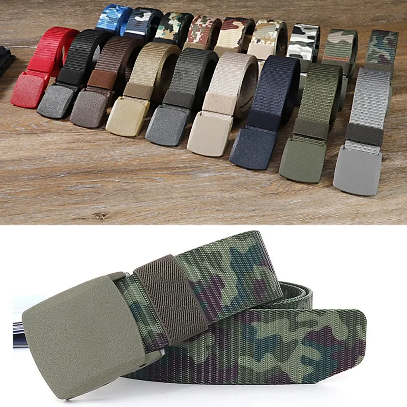 

110/120/130/140/150/160/170cm Camo Military Tactical Belts Casual Jeans Accessories Branded Sports Outdoor Belts for Men Women