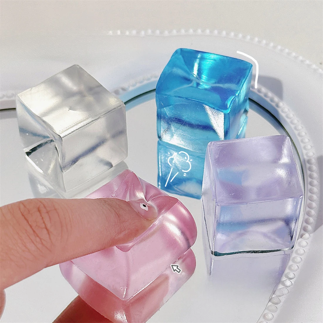 1pc Fidget Toy Mini Squishy Toys Mochi Ice Block Stress Ball Toy Kawaii Transparent Cube cat paw fish Stress Relief Squeeze Toy
1pc Fidget Toy Mini Squishy Toys Mochi Ice Block Stress Ball Toy Kawaii Transparent Cube cat paw fish Stress Relief Squeeze Toy