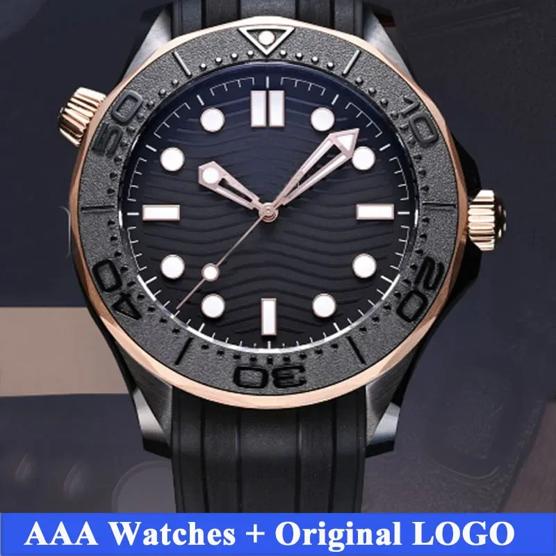 

mens watch high quality designer watches 42mm case montre with rubber strap men sea sport automatic movement watchs
