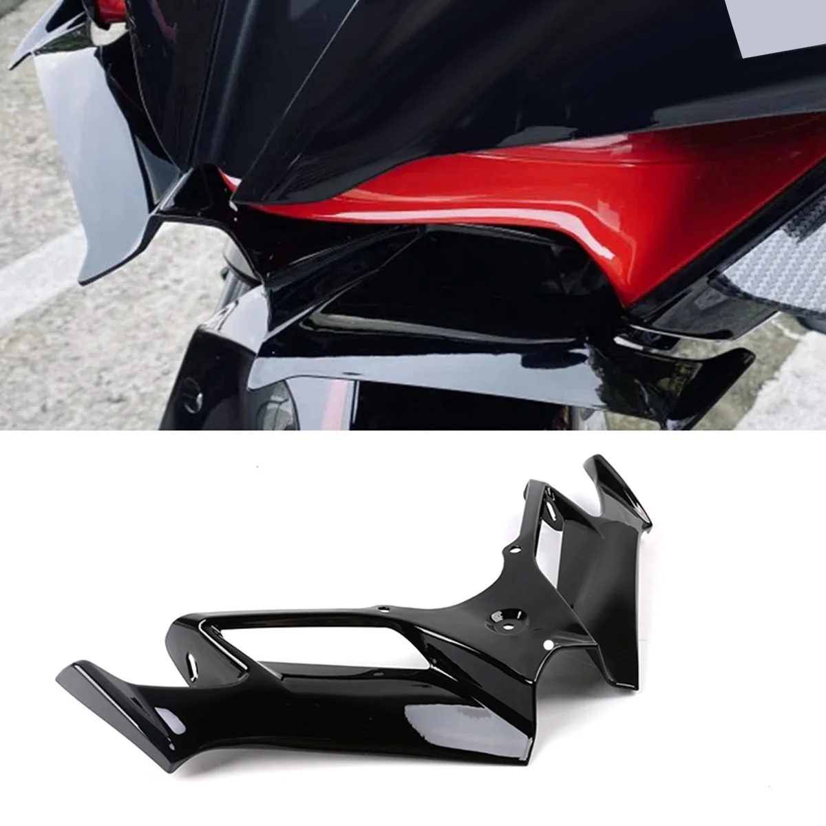 Motorcycle Pneumatic Tail Spoiler Protector Front Fairing Universal for Kawasaki Honda Black
Motorcycle Pneumatic Tail Spoiler Protector Front Fairing Universal for Kawasaki Honda Black
