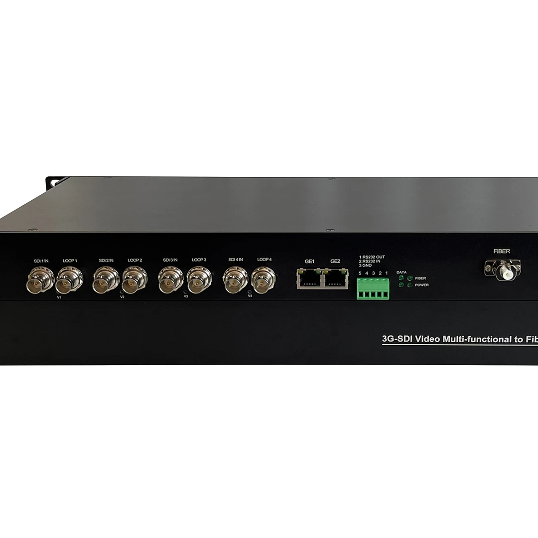 Factory SD-SDI/HD-SDI/ 3G SDI video with 2 channel ethernet with 1 channel RS232 data fiber converter
Factory SD-SDI/HD-SDI/ 3G SDI video with 2 channel ethernet with 1 channel RS232 data fiber converter