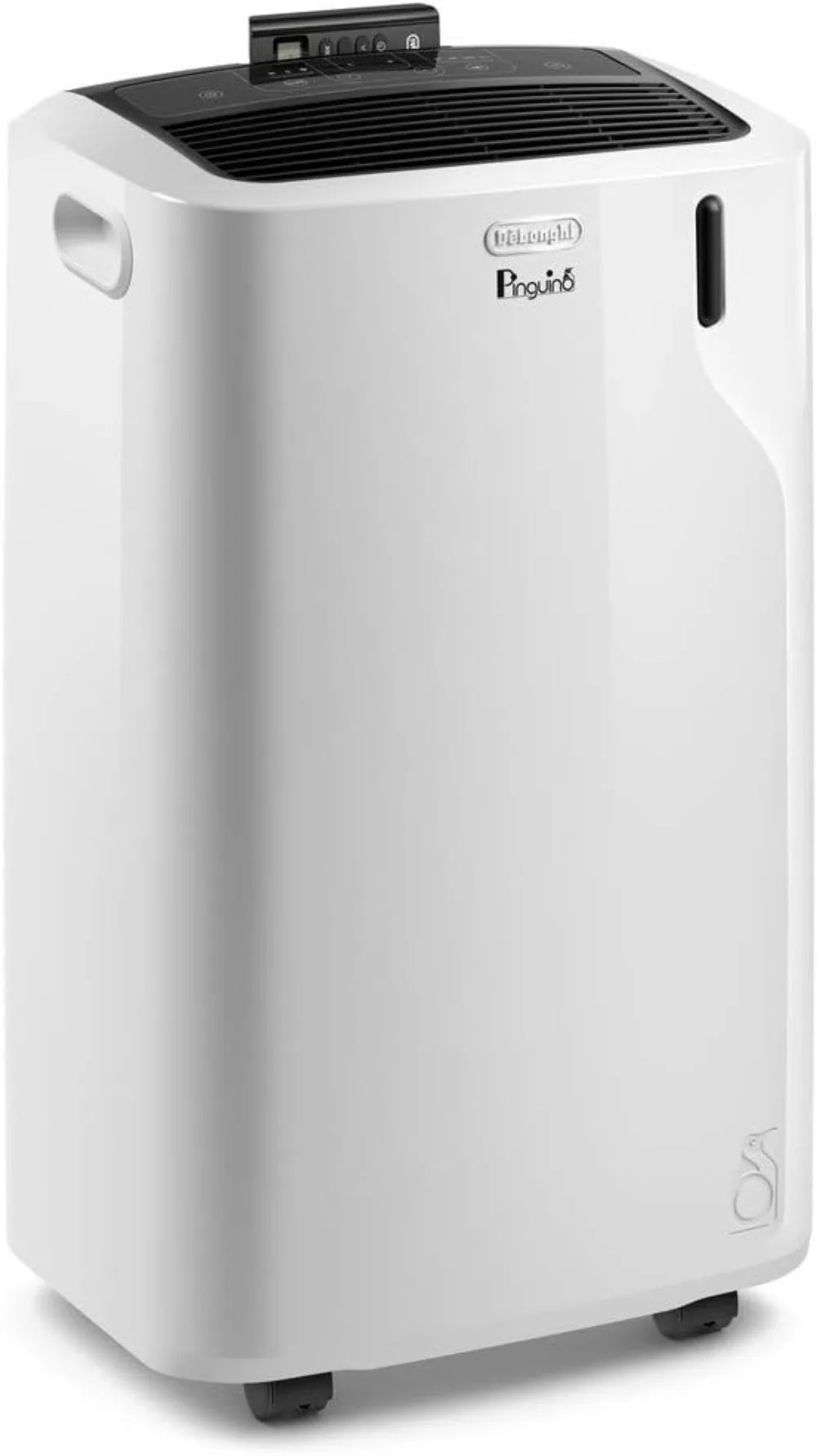 

America PACEM370 WH DeLonghi Pinguino Portable Air Conditioner in White, 6700.0 BTU Cooling Power, Eco-Friendly and Portable