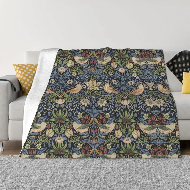 William Morris Strawberry Thief Pattern Blanket Warm Fleece Soft Flannel Textile Throw Blankets Bed Couch Outdoor Spring Autumn
William Morris Strawberry Thief Pattern Blanket Warm Fleece Soft Flannel Textile Throw Blankets Bed Couch Outdoor Spring Autumn