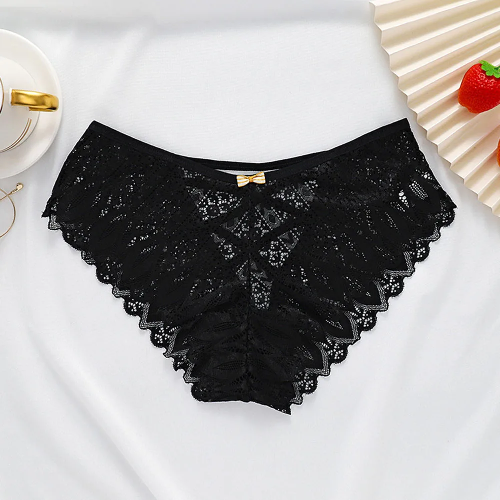 Women's Sexy Lace Hollow Cross-Strap Briefs Low Waisted Fashion Sexy Lingerie Underpants Bow Tie Plus Size Women Briefs Shorts
Women's Sexy Lace Hollow Cross-Strap Briefs Low Waisted Fashion Sexy Lingerie Underpants Bow Tie Plus Size Women Briefs Shorts