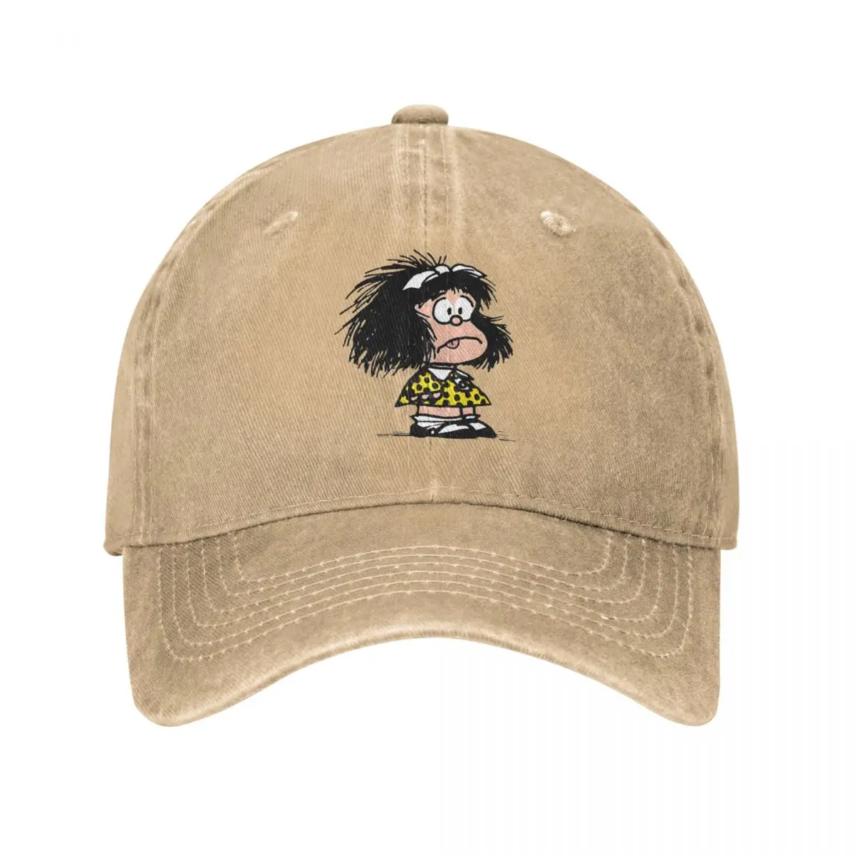 

Mafalda Sad Men Women Baseball Cap Distressed Denim Washed Caps Hat Retro Outdoor All Seasons Travel Adjustable Fit Snapback Cap