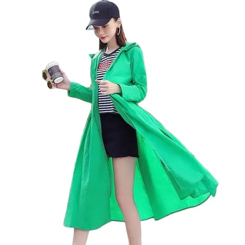 Hooded Sunscreen Clothing Solid Color New Summer Loose Fashion UV Protection Ladies Long Super Fairy Breathable Sunscreen Coat
Hooded Sunscreen Clothing Solid Color New Summer Loose Fashion UV Protection Ladies Long Super Fairy Breathable Sunscreen Coat