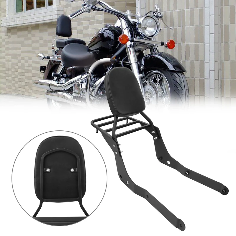 Аксессуары для мотоциклов Honda Shadow VT400 750 2004-2013, задняя пассажирская спинка, багажная стойка, Сисси-бар, прокладка из искусственной кожи
Аксессуары для мотоциклов Honda Shadow VT400 750 2004-2013, задняя пассажирская спинка, багажная стойка, Сисси-бар, прокладка из искусственной кожи