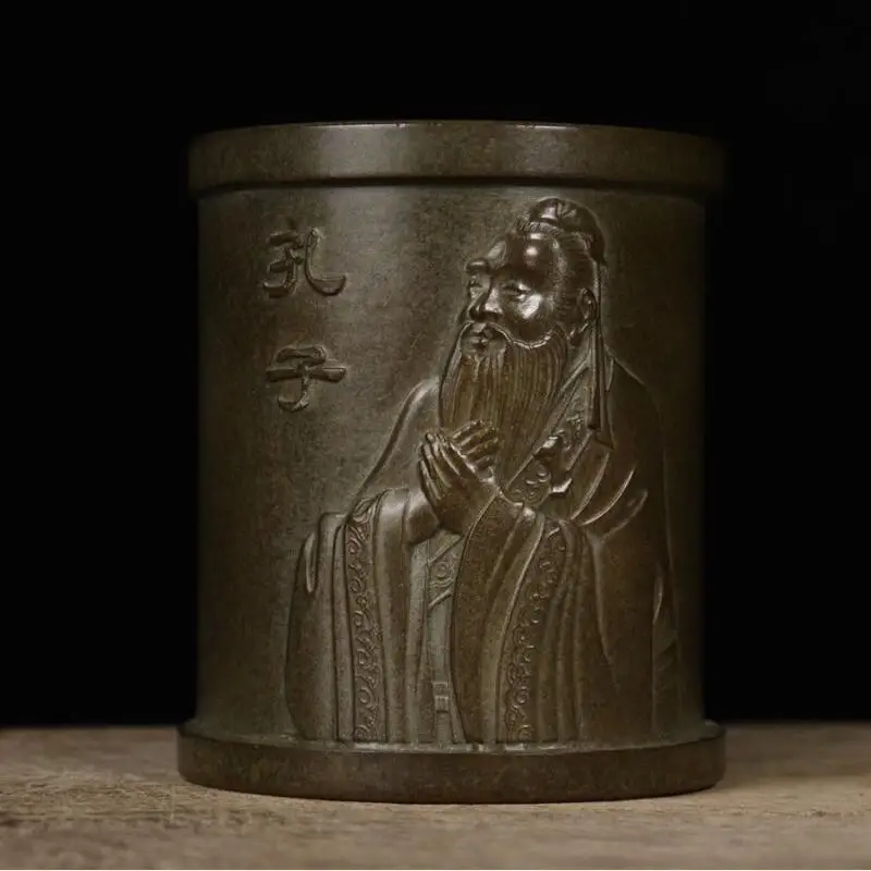 Бронзовый Держатель для ручек Archaize Seiko, Конфуция менциус, настольное украшение для кабинета, поделки, статуэтка
Бронзовый Держатель для ручек Archaize Seiko, Конфуция менциус, настольное украшение для кабинета, поделки, статуэтка