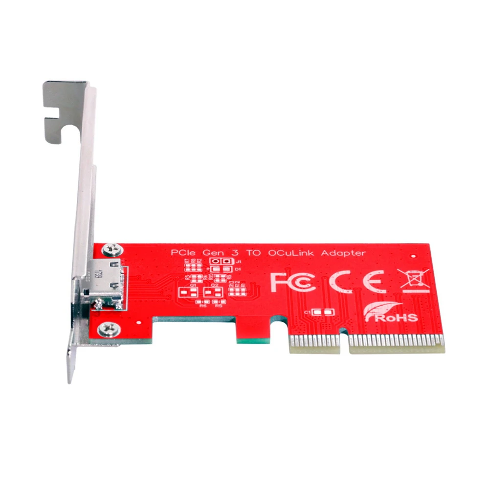 PCI-E 3,0 Экспресс 4,0x4 до Oculink внешний SFF-8612 адаптер хоста для PCIe SSD с кронштейном
PCI-E 3,0 Экспресс 4,0x4 до Oculink внешний SFF-8612 адаптер хоста для PCIe SSD с кронштейном