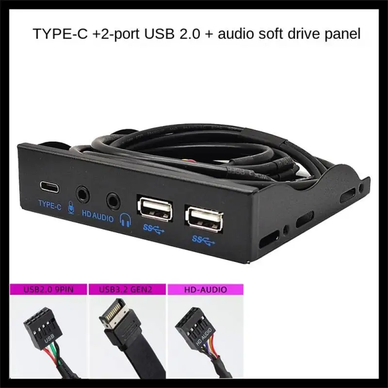 3,0 Передняя панель для ПК USB 3.1 Type C + 2x USB3.0 + 2x USB2.0 Hub + аудио 3,5 мм + микрофон для наушников 5,25 дюйма-ROM Drive Bay
3,0 Передняя панель для ПК USB 3.1 Type C + 2x USB3.0 + 2x USB2.0 Hub + аудио 3,5 мм + микрофон для наушников 5,25 дюйма-ROM Drive Bay