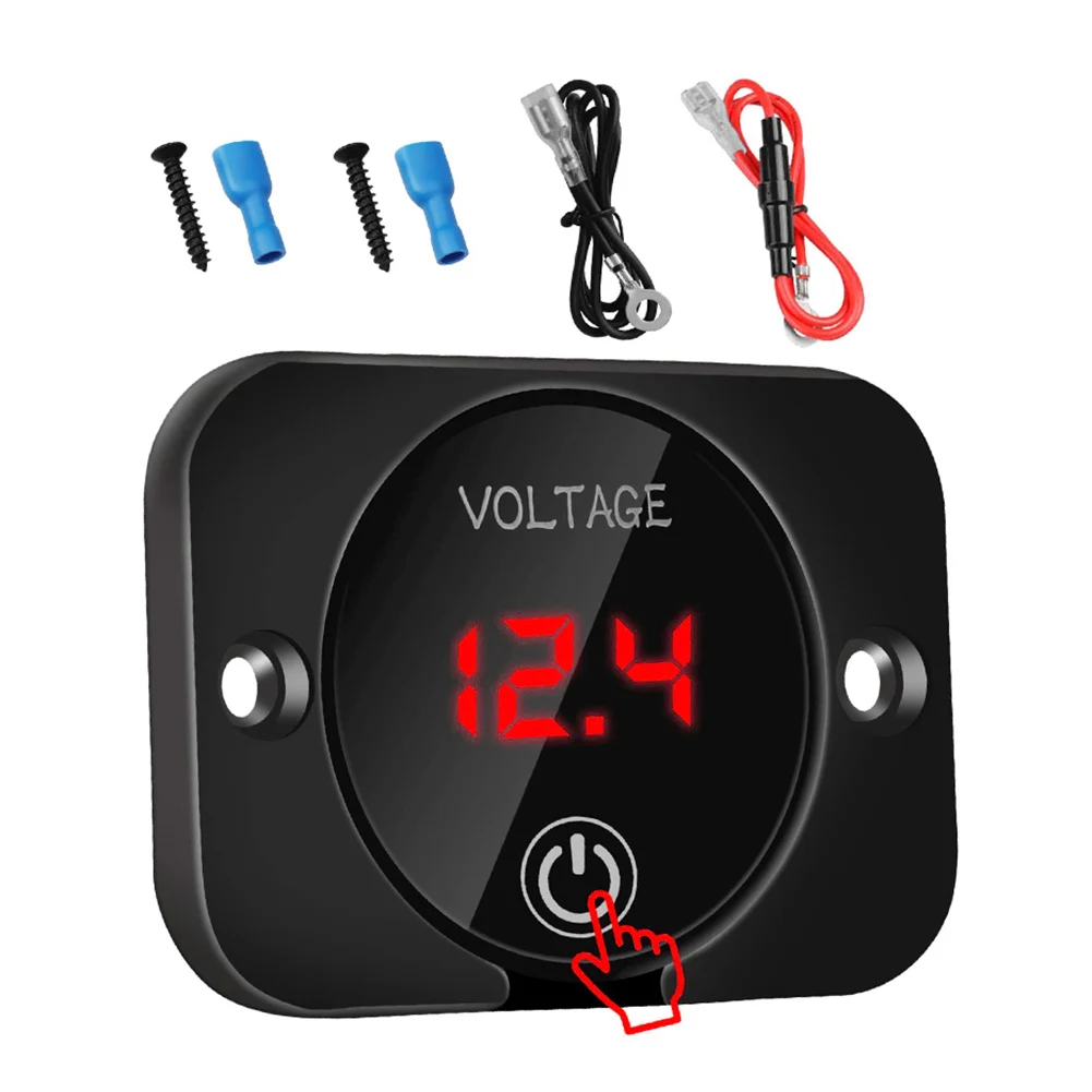 1set Car Motorcycle 12V-24V LED Panel Digital Voltage Volt Meter Display Touchscreen Universal Fit RV, SUV, Off-road, ATV, Boat
1set Car Motorcycle 12V-24V LED Panel Digital Voltage Volt Meter Display Touchscreen Universal Fit RV, SUV, Off-road, ATV, Boat