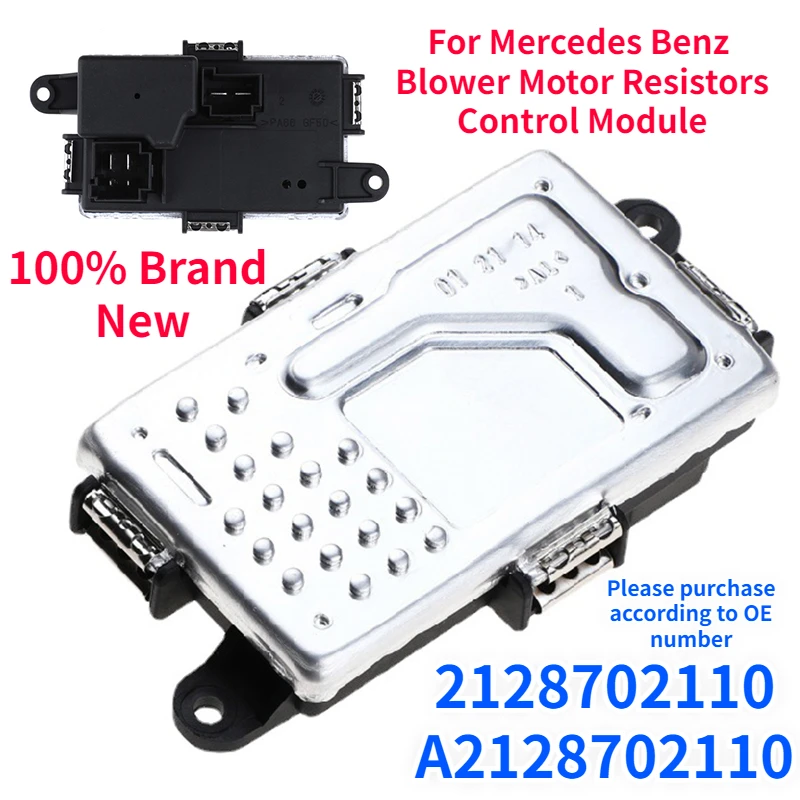 

2128702110 A2128702110 Blower Motor Resistors Control Module Front for Mercedes Benz C Class E SL C300 C63 AMG Resistor