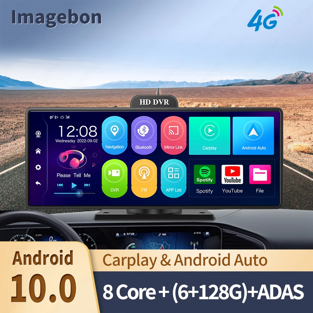 Видеорегистратор 4G, 10,26 дюйма, Android 10,0, 6 + 128 ГБ, 8 ядер, ADAS, wi-fi, GPS, FM, 24-часовой монитор парковки, зеркало заднего вида, видеорегистратор
Видеорегистратор 4G, 10,26 дюйма, Android 10,0, 6 + 128 ГБ, 8 ядер, ADAS, wi-fi, GPS, FM, 24-часовой монитор парковки, зеркало заднего вида, видеорегистратор