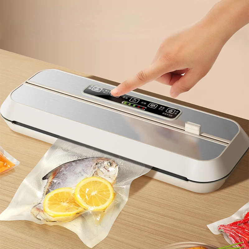110V/220V Touch Food Vacuum Sealer Wet And Dry Dual-purpose Household Vacuum Packaging Machine With Free 10pcs Vacuum Bags
110V/220V Touch Food Vacuum Sealer Wet And Dry Dual-purpose Household Vacuum Packaging Machine With Free 10pcs Vacuum Bags