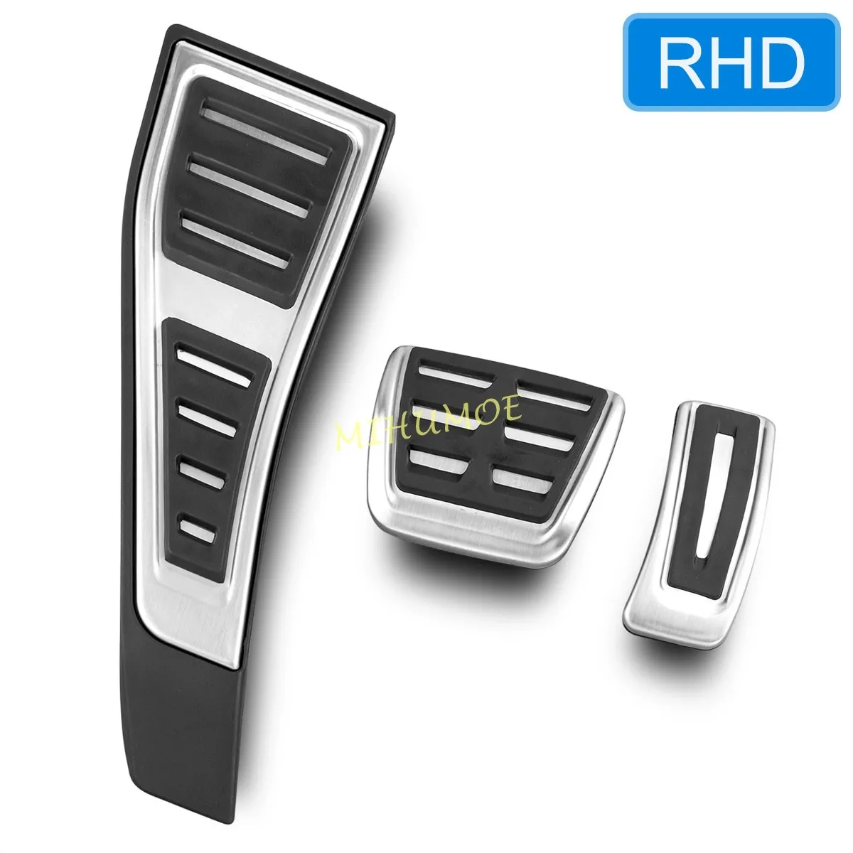 For 2017-2023 Audi A4 B9 A5 RHD Stainless Steel Rubber Car Foot Rest Dead Gas Accelerator Brake Pedal Plate Cover 
For 2017-2023 Audi A4 B9 A5 RHD Stainless Steel Rubber Car Foot Rest Dead Gas Accelerator Brake Pedal Plate Cover