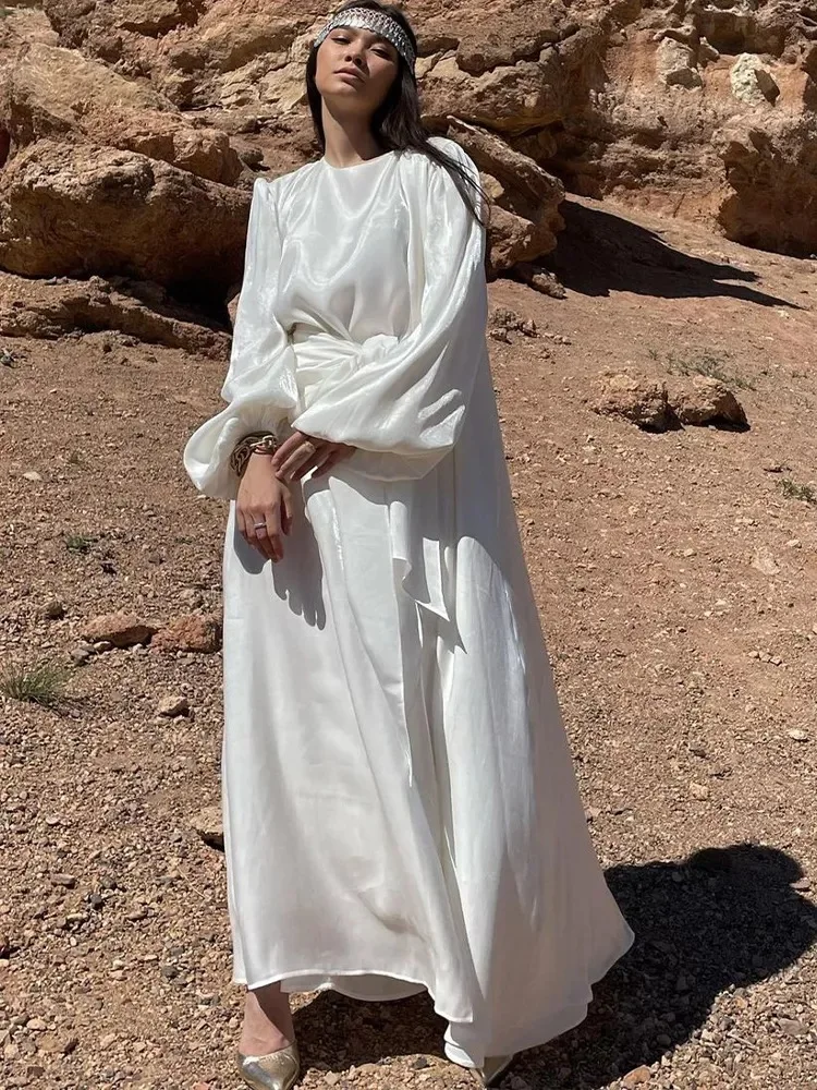 Dresses Eid Women Solid Color Islam Clothing Ramadan Abaya Cardigan Dress Puff Sleeves Elegant Casual Muslim Kimono Elegant
Dresses Eid Women Solid Color Islam Clothing Ramadan Abaya Cardigan Dress Puff Sleeves Elegant Casual Muslim Kimono Elegant