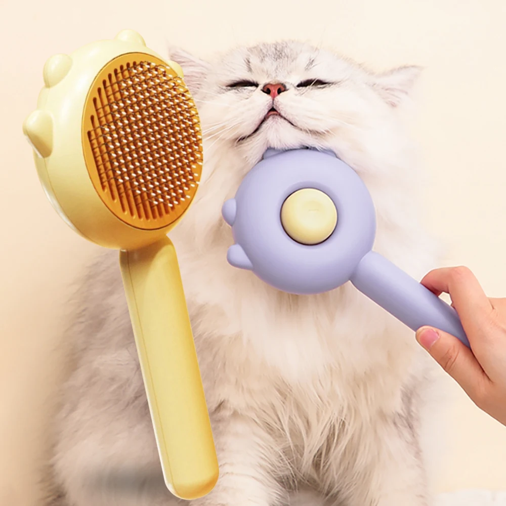 Pet Grooming Comb Hair Removal Brush Cute One Button Self Cleaning Slicker for Cats Dogs Long Hair Remover Massage Pet Supplies
Pet Grooming Comb Hair Removal Brush Cute One Button Self Cleaning Slicker for Cats Dogs Long Hair Remover Massage Pet Supplies