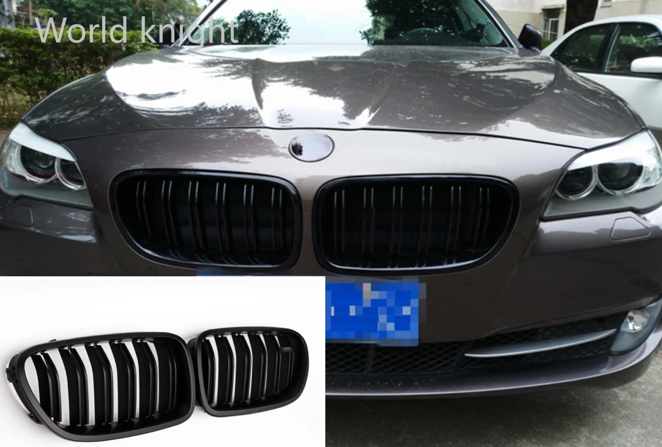 Silver + black Dual Fin Front Grille Grill Hood Nose For BMW F10 F11 5 2010-2015
Silver + black Dual Fin Front Grille Grill Hood Nose For BMW F10 F11 5 2010-2015