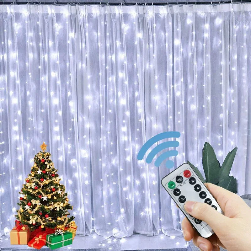 LED Garland Curtain Lights 6x3M USB Remote Control Fairy Lights String Wedding Christmas Decor for Home Bedroom Festival Lamp
LED Garland Curtain Lights 6x3M USB Remote Control Fairy Lights String Wedding Christmas Decor for Home Bedroom Festival Lamp