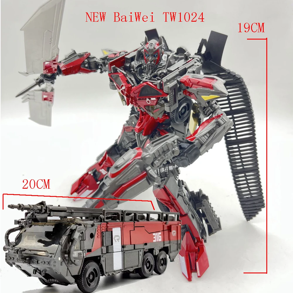 

Transformation Toys BAIWEI TW1024 Sentinel Prime SS61 Fire Engine Truck Alloy Model Action Figure Deformation Robot Autobot Gift