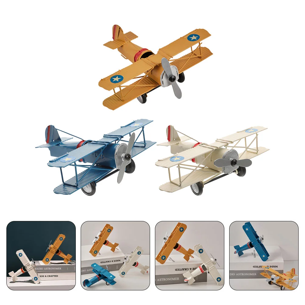 3 Pcs Children’s Toys Airplane Model Ornament Decor Kits for Adults Miniature Iron Crafts Office
3 Pcs Children’s Toys Airplane Model Ornament Decor Kits for Adults Miniature Iron Crafts Office