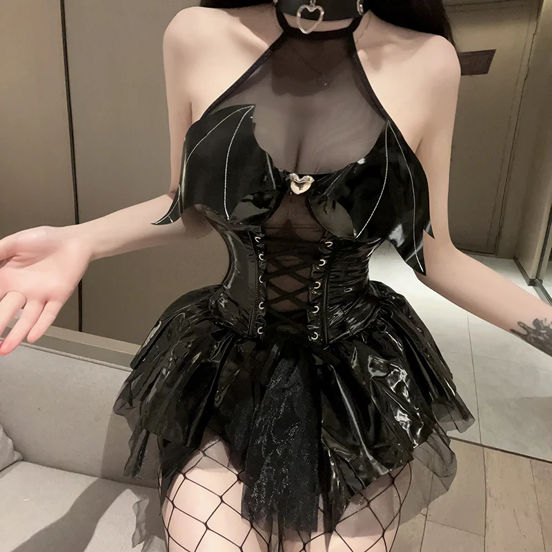 Женское платье без рукавов Goth Dark, рождественские костюмы с вырезами в виде демона, бандажные костюмы на Хэллоуин
Женское платье без рукавов Goth Dark, рождественские костюмы с вырезами в виде демона, бандажные костюмы на Хэллоуин