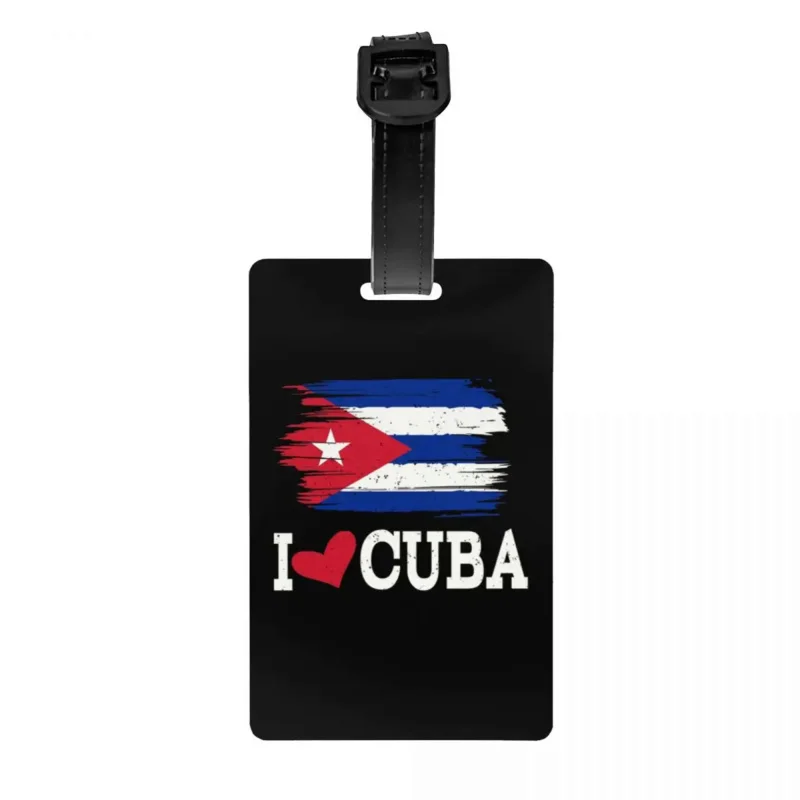 Custom Cuba Cuban Havana Flag Luggage Tag With Name Card I Love Cuba Privacy Cover ID Label for Travel Bag Suitcase
Custom Cuba Cuban Havana Flag Luggage Tag With Name Card I Love Cuba Privacy Cover ID Label for Travel Bag Suitcase